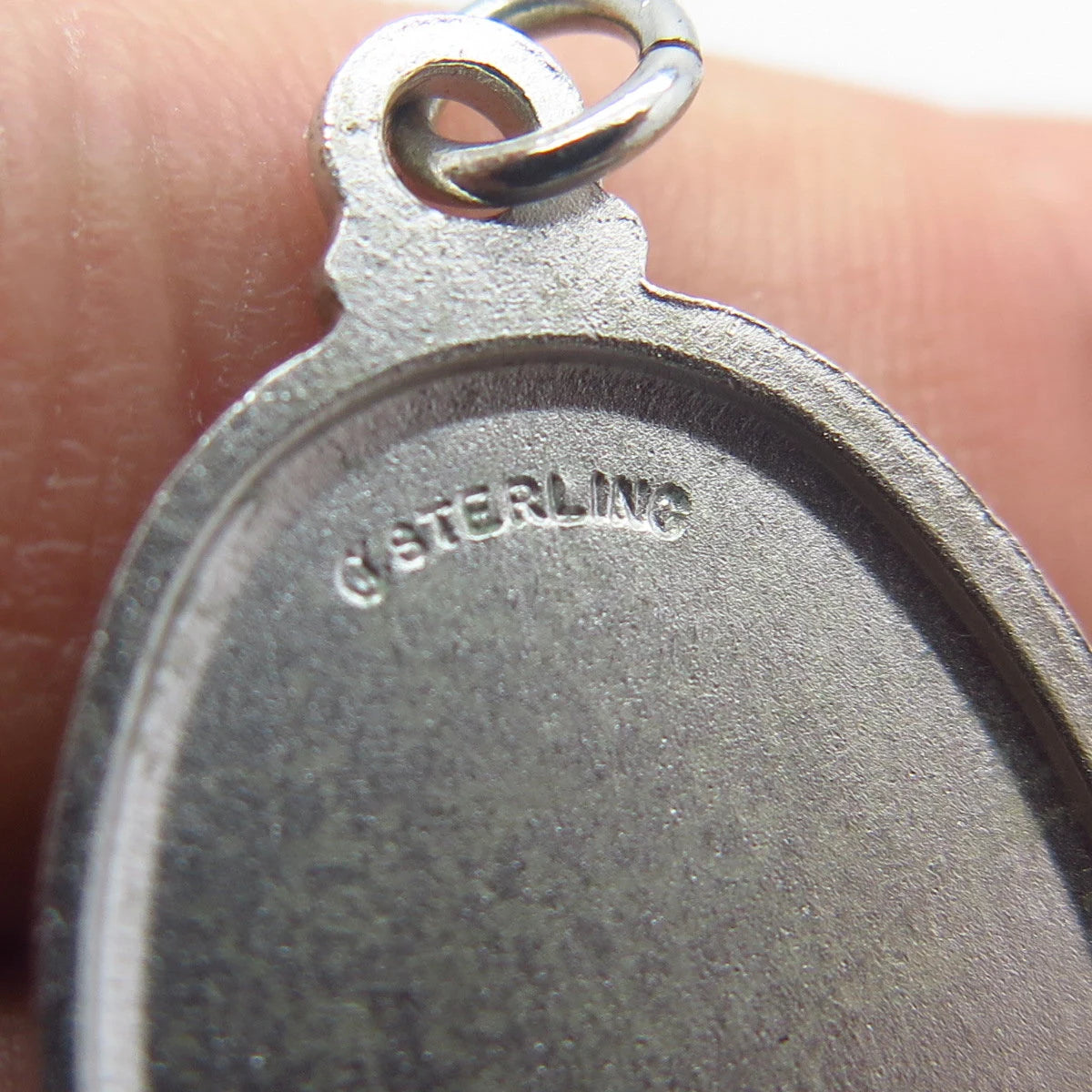 925 Sterling Silver Vintage St. Christopher Religious Pendant