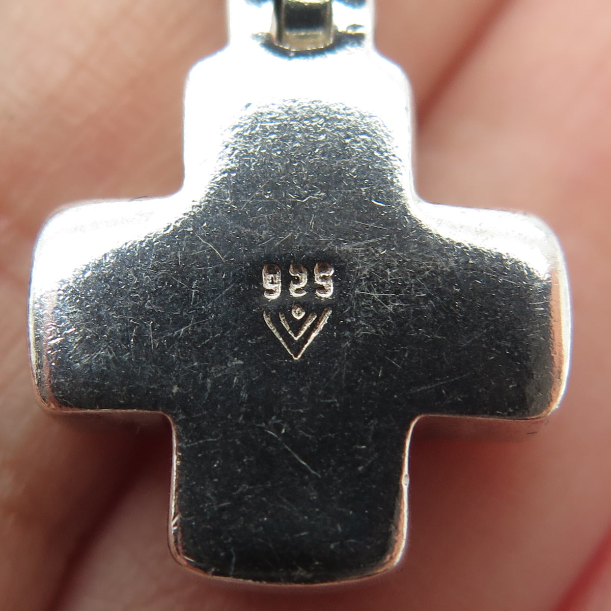 SILPADA 925 Sterling Silver Vintage Ichthys Cross Charm Pendant