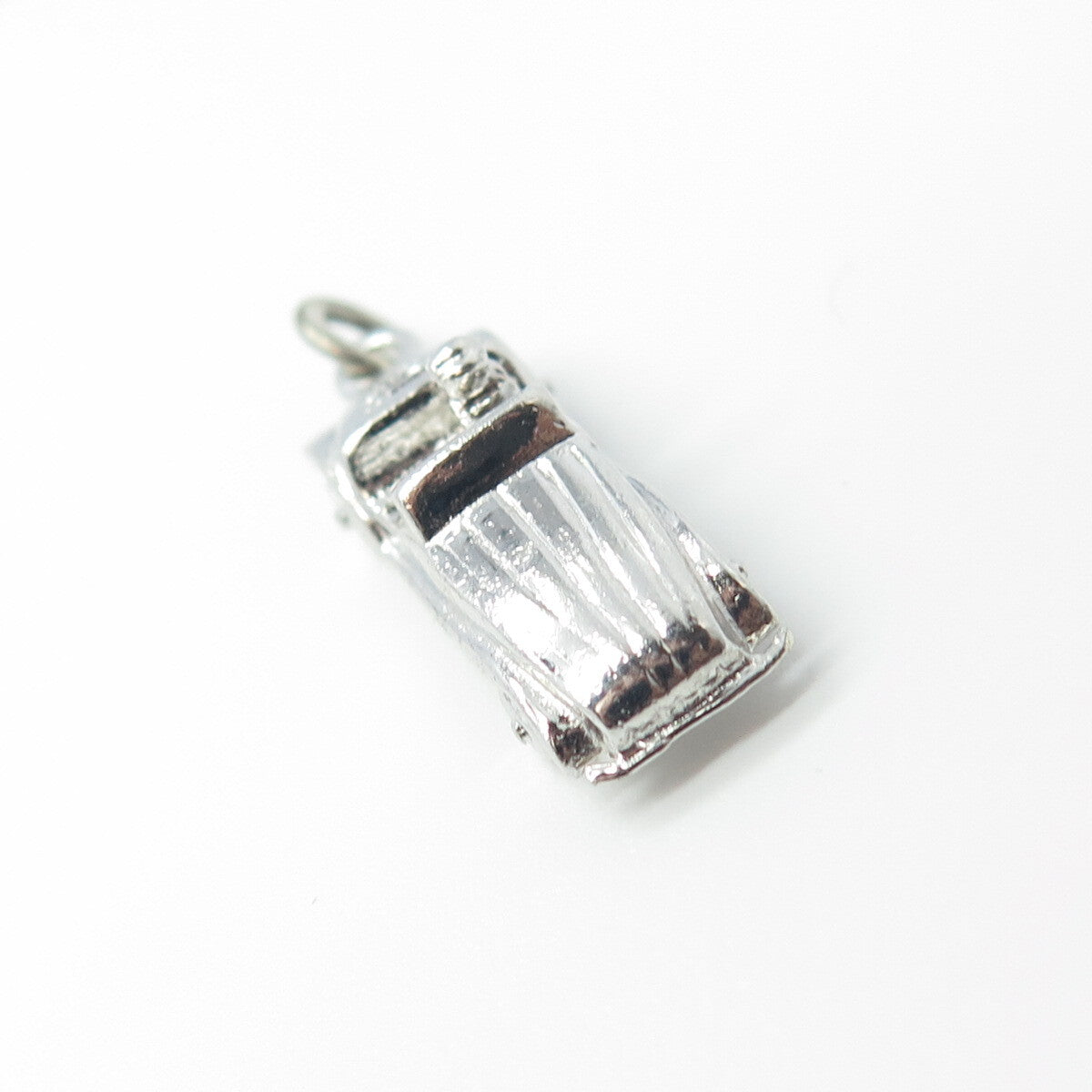 925 Sterling Silver Vintage Retro Cabriolet Car Charm Pendant