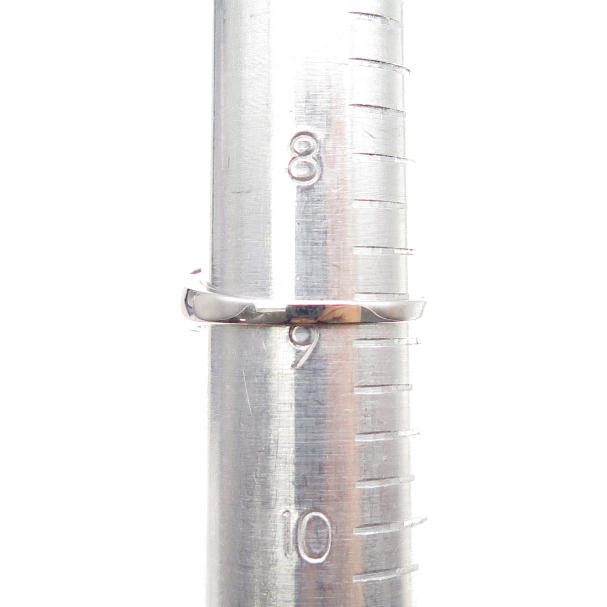 925 Sterling Silver Real Oval-Cut Pink Topaz Ring Size 8.75