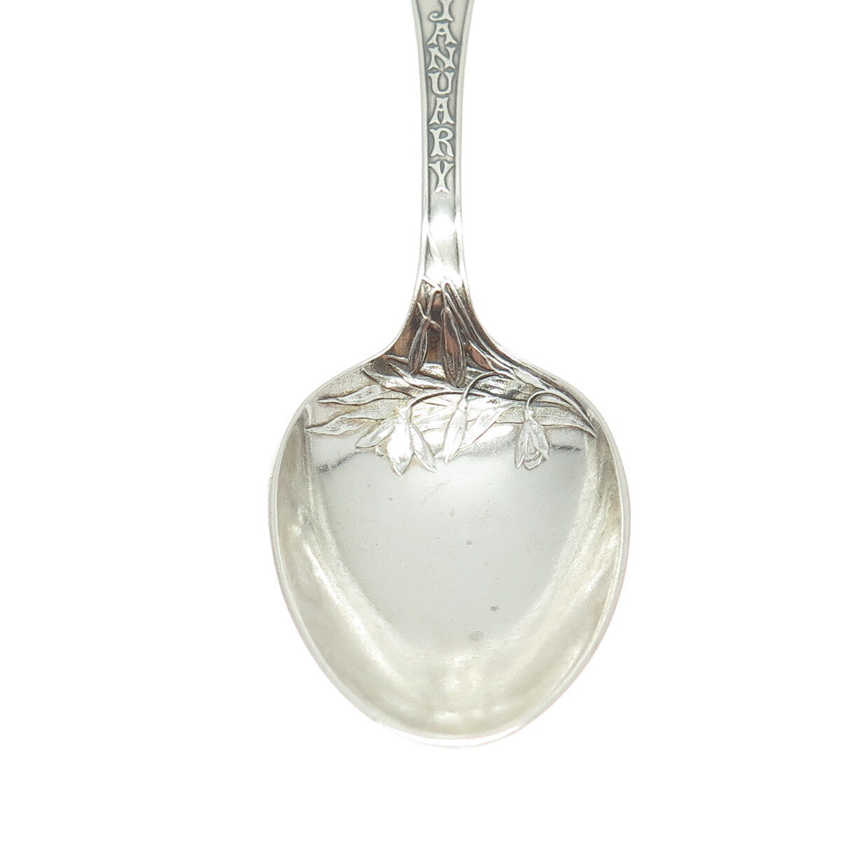 GORHAM 925 Sterling Silver Antique Art Deco Aquarius Zodiac January Coffee Spoon