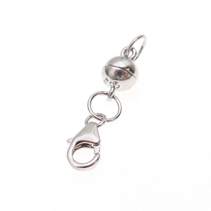 Seiden Gang 925 Sterling Silver Bracelet Necklace Lobster & Magnetic Lock Clasp