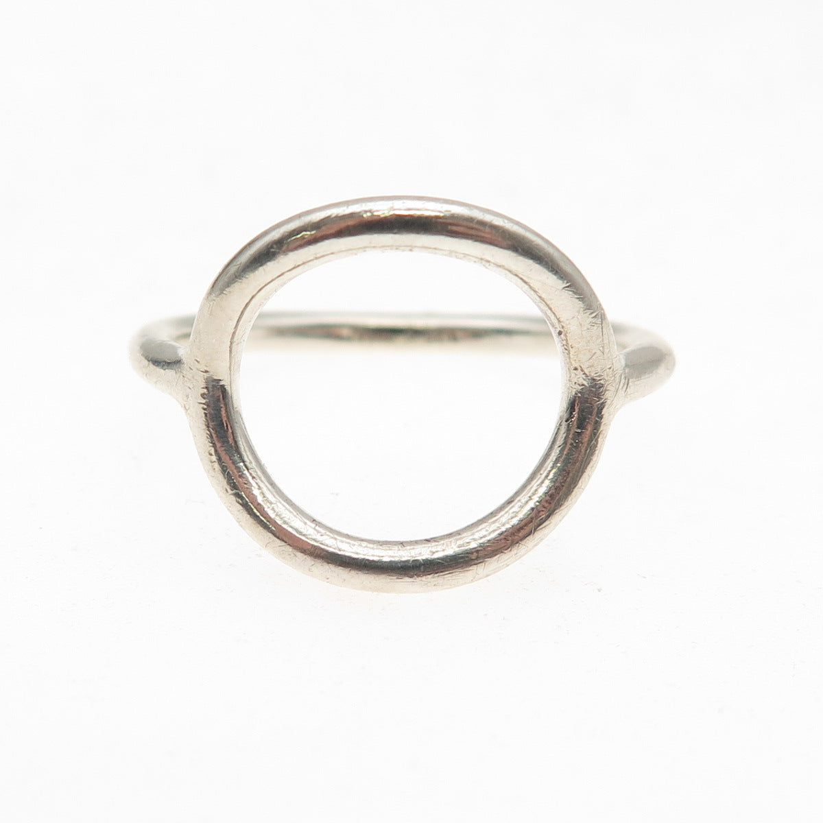 Silpada 925 Sterling Silver Vintage Karma Open Circle Ring Size 10