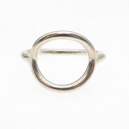 Silpada 925 Sterling Silver Vintage Karma Open Circle Ring Size 10