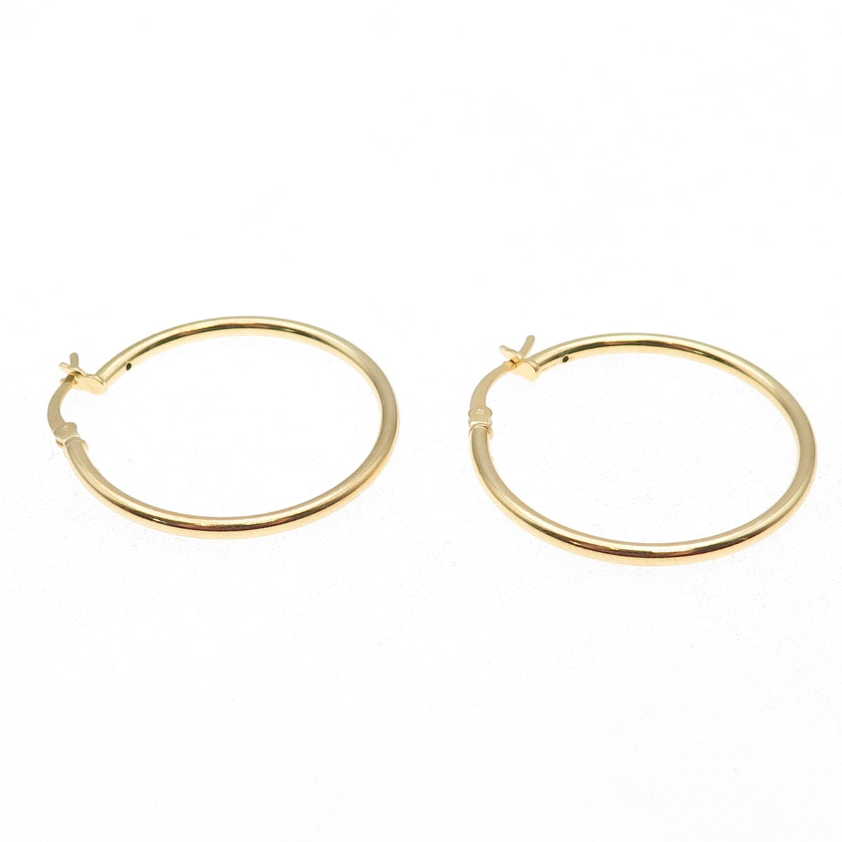 925 Sterling Silver Gold Plated Hoop Earrings