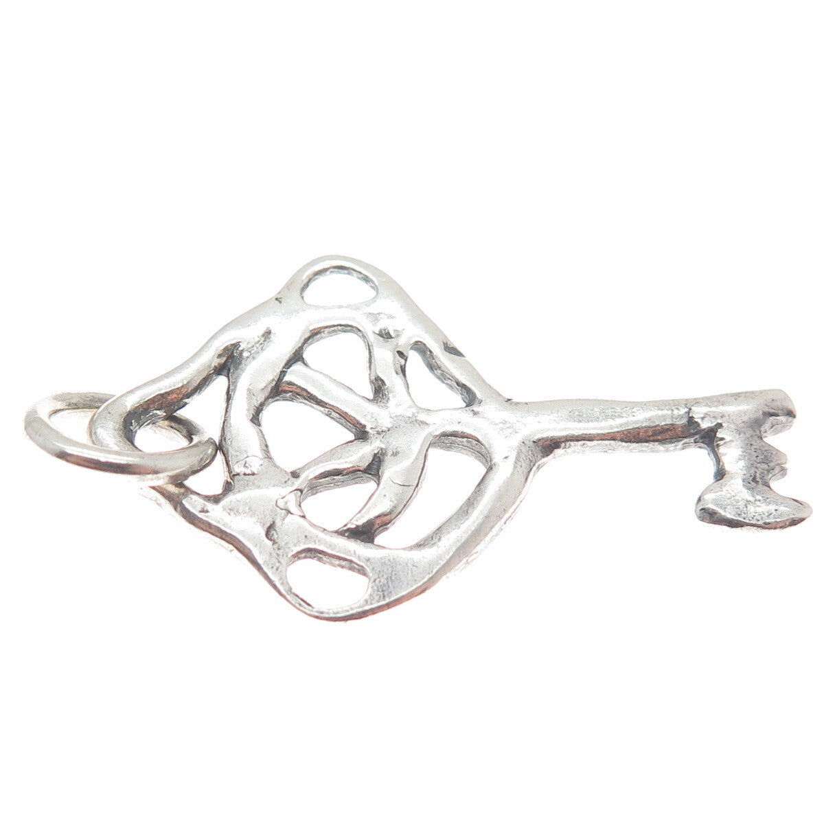 M.W. RASMUSSEN 925 Sterling Silver Vintage Denmark Key to Heaven Charm Pendant