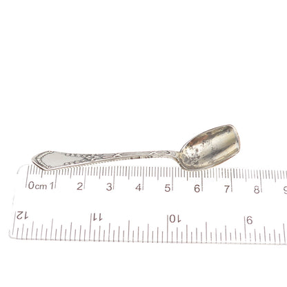 84 Silver Antique Victorian European Salt & Spices Spoon