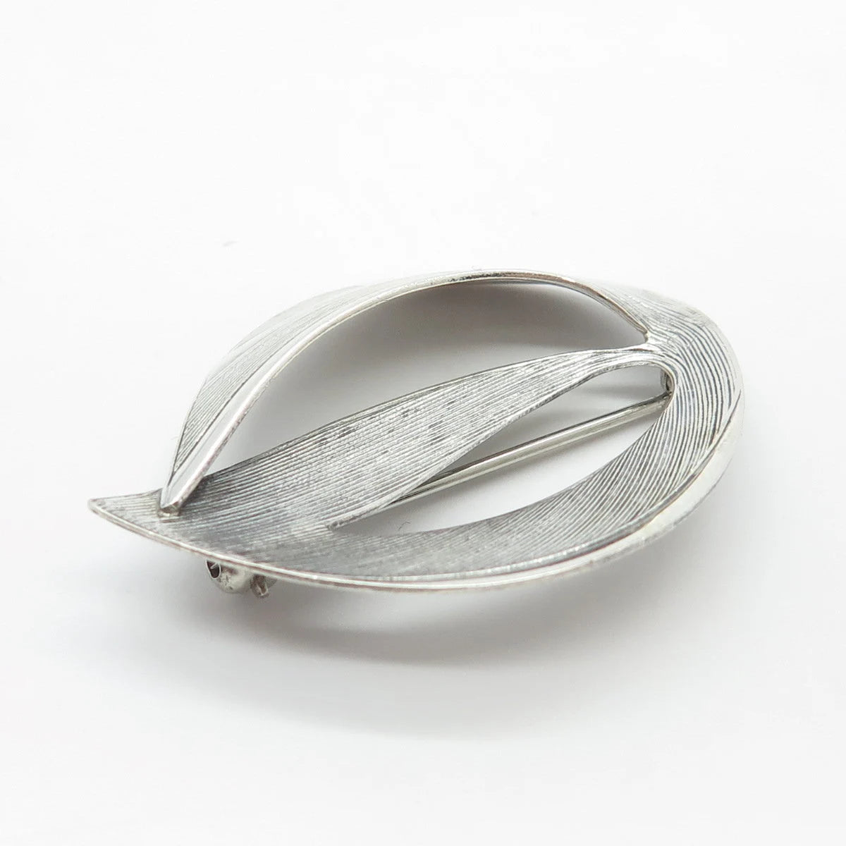 925 Sterling Silver Vintage Beau Modernist Pin Brooch