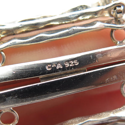 925 Sterling Silver Vintage Chateau d'Argent Wide Bar Link Bracelet 7"