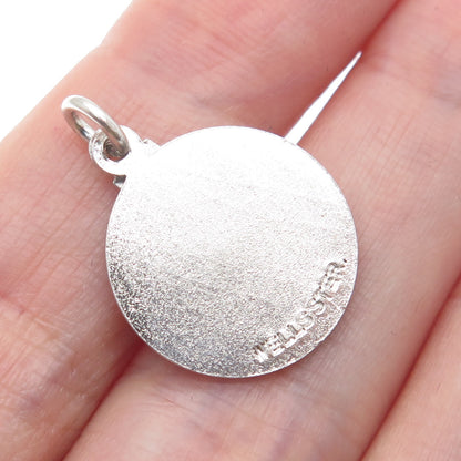 WELLS 925 Sterling Silver Vintage 21 Plus Minimalist Charm Pendant