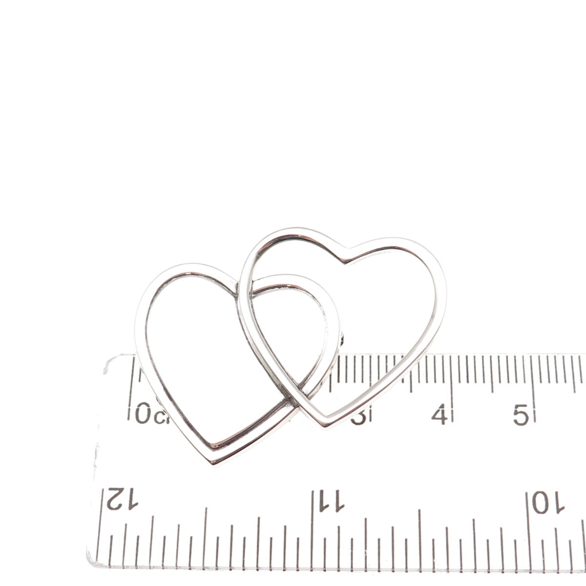 ORB Otto Robert Bade 925 Sterling Silver Vintage Heart Couple Pin Brooch