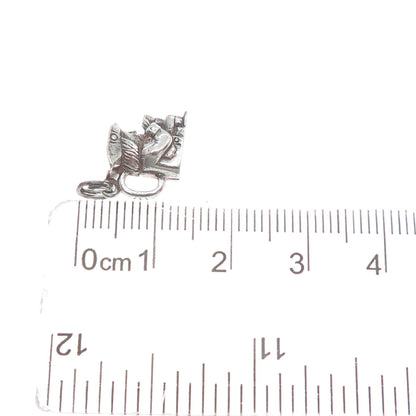 PAYTON PEPPER & SONS Sterling Silver Vintage 1959 Birmingham Pirate Mini Pendant