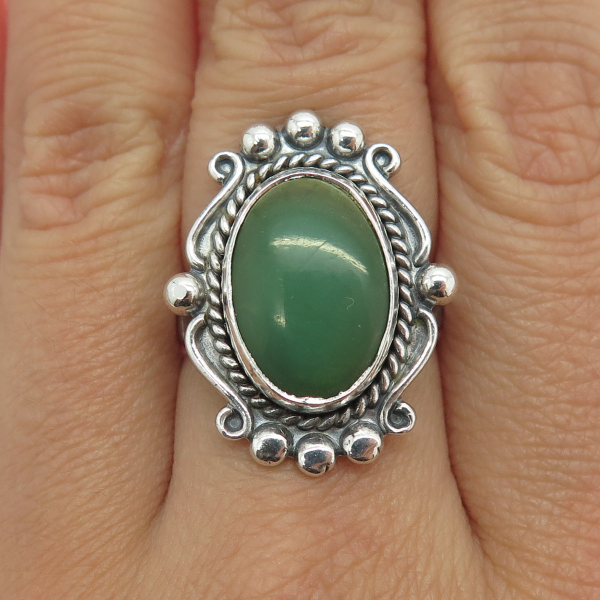 BELL TRADING POST Sterling Silver Southwestern Royston Turquoise Ring Size 7.5