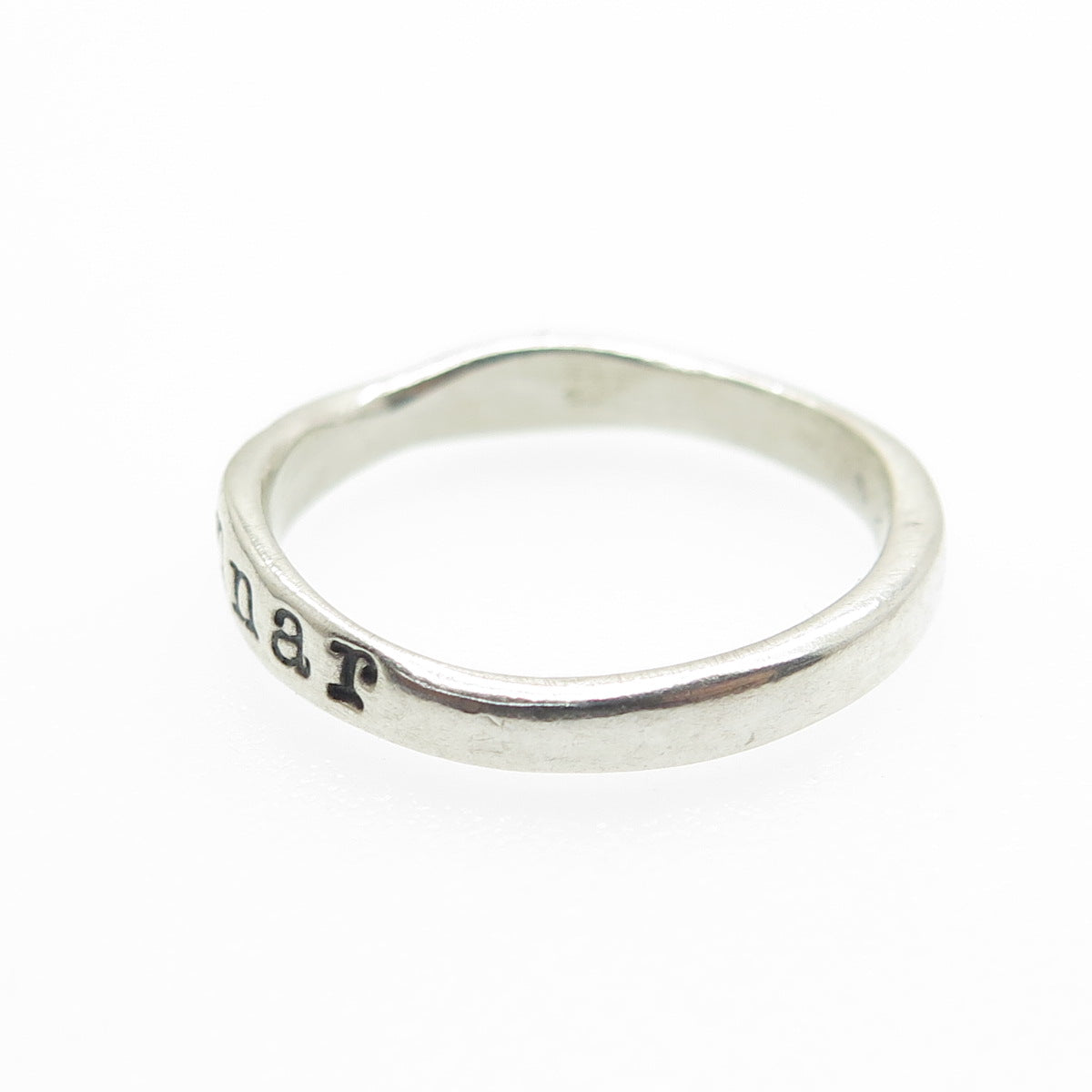 925 Sterling Silver Vintage "Gunnar" Scandinavian Name Ring Size 6.5