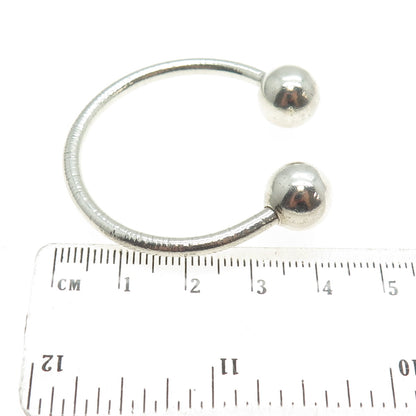 TIFFANY & CO. 925 Sterling Silver Vintage Screw Ball Key Ring