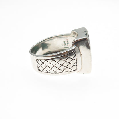 PHLD PlayHardLookDope 925 Sterling Silver Real Malachite Ring Size 12.5