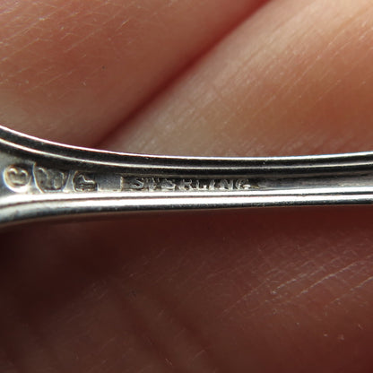 WATSON 925 Sterling Silver Antique 1908 Commonwealth Salt & Spices Spoon