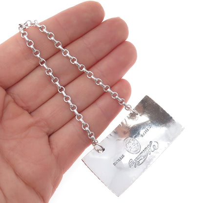 Stieff Williamsburg Restoration 925 Sterling Antique Art Deco Sherry Bottle Tag