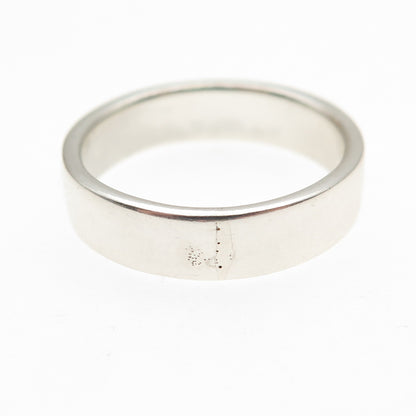 925 Sterling Silver Vintage Wedding Band Ring Size 7