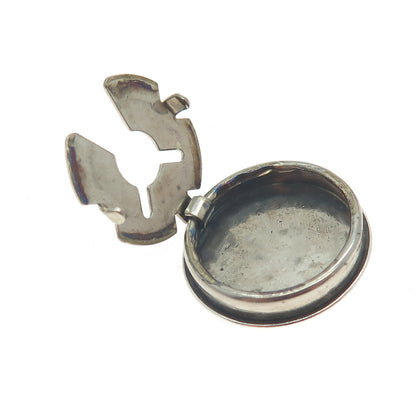 Old Pawn Hopi Sterling Silver Vintage Southwestern Concho Bear Clip Button