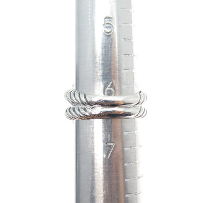 DAVID YURMAN 925 Sterling Silver Vintage Real Diamond & Amethyst Ring Size 6.5