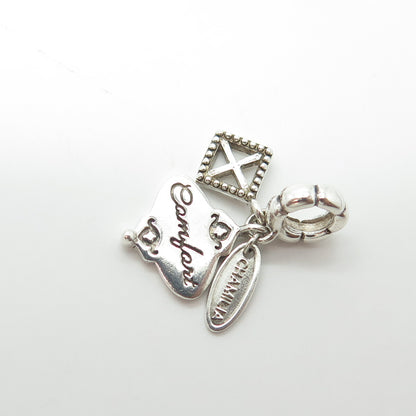 925 Sterling Silver Chamilia "Comfort" 3-Piece Charm