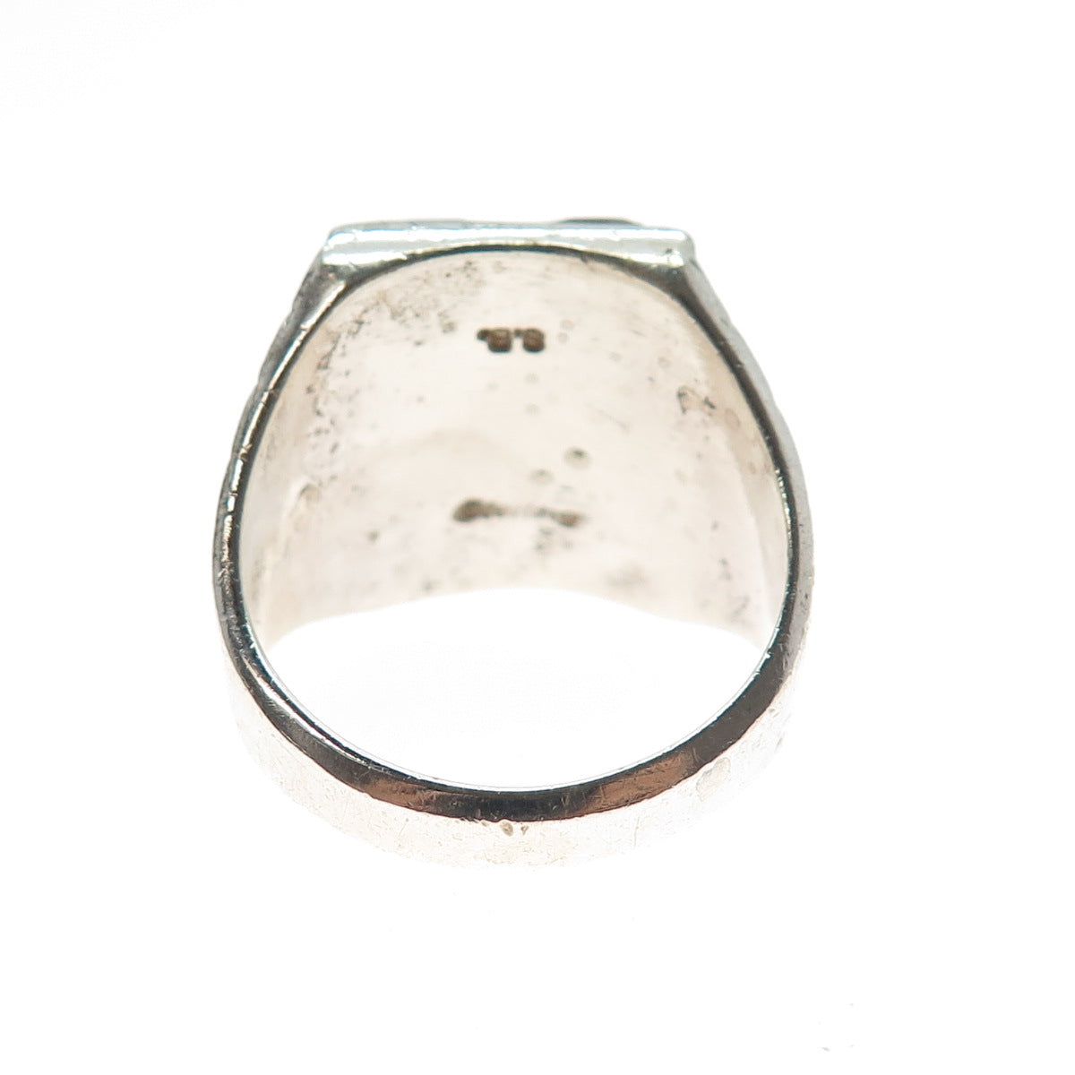 Sophia Becenti Navajo Old Pawn Sterling Silver Vintage Multi-Gem Ring Size 12.5