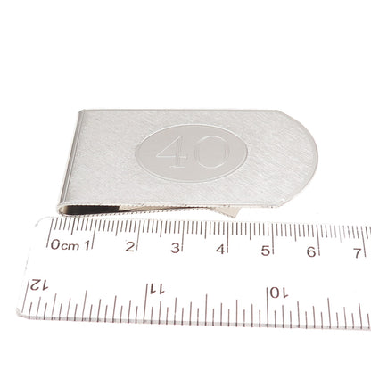 Dolan & Bullock 925 Sterling Silver Vintage Lucky Number 40 Money Clip