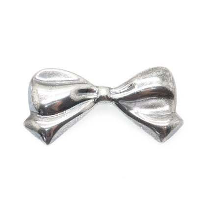 925 Sterling Silver Vintage Mexico Modernist Box Oxidized Pin Brooch / Pendant
