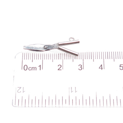 925 Sterling Silver Antique Art Deco Mexico Flower Cutter Movable Charm Pendant