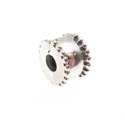 Pandora 925 Sterling Silver Beveled Clip Charm