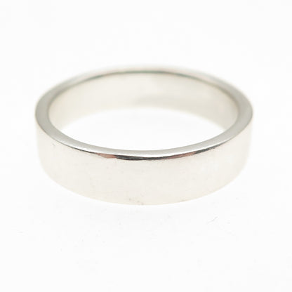 925 Sterling Silver Vintage Wedding Band Ring Size 7