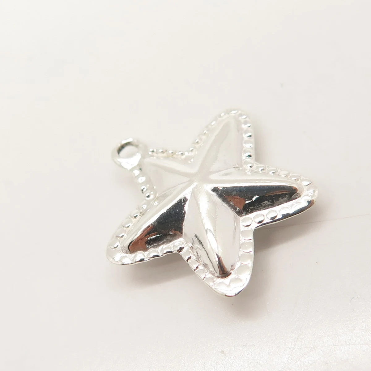 925 Sterling Silver Vintage Sand Dollar Hollow Pendant