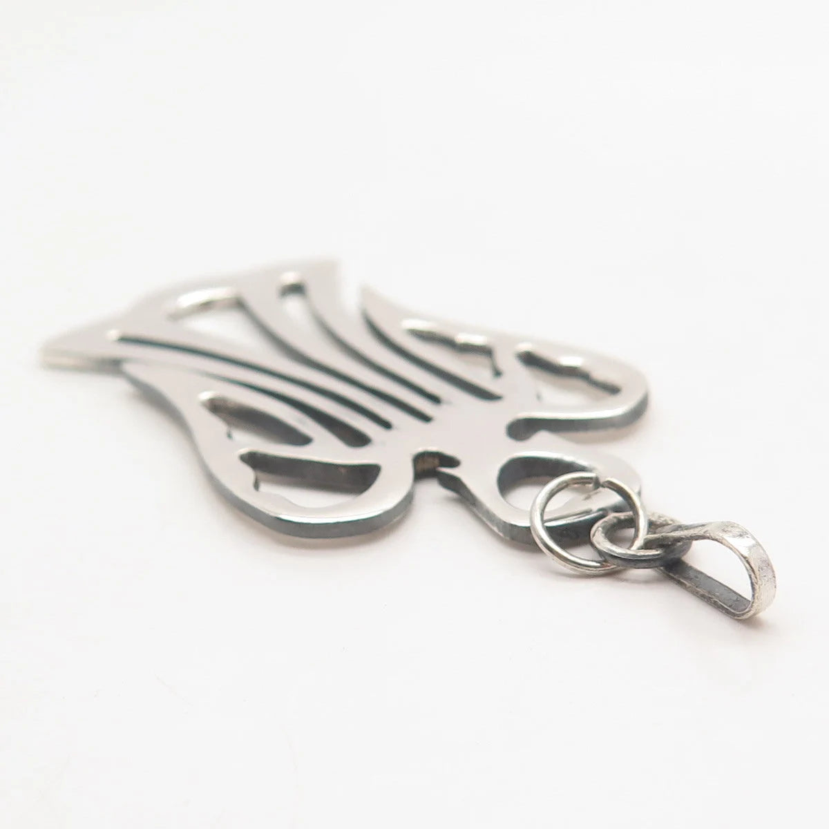 925 Sterling Silver Vintage Mexico Angel Pendant