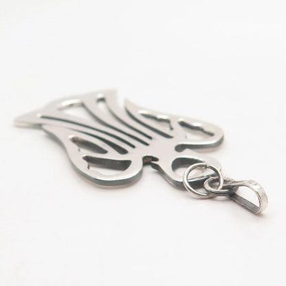 925 Sterling Silver Vintage Mexico Angel Pendant