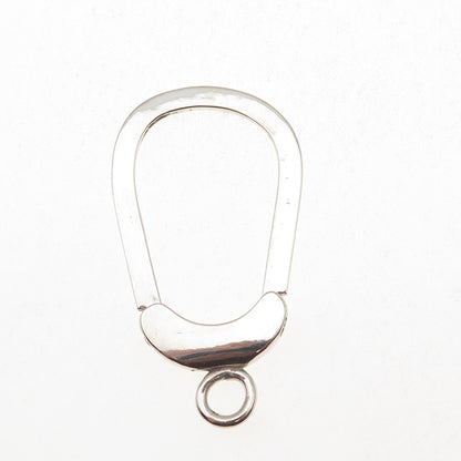 925 Sterling Silver Vintage Carabiner Key Ring Holder