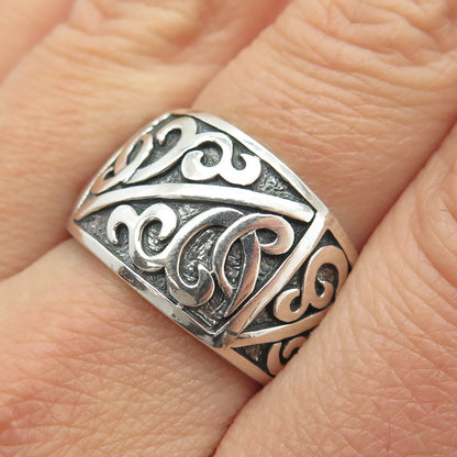 925 Sterling Silver Vintage "Majapahit Soldier" Ring Size 9.25