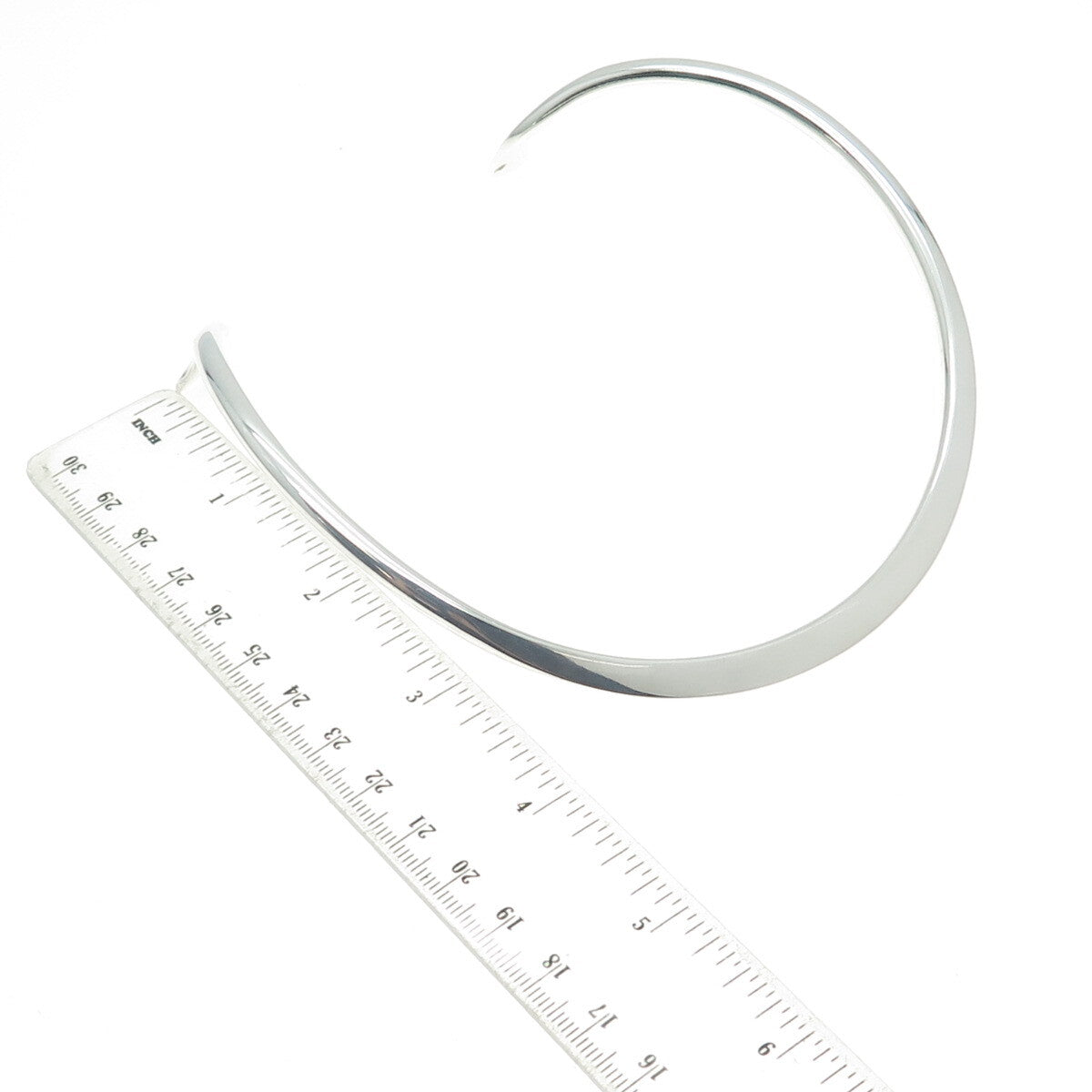 CHRISTIAN VEILSKOV 925S Sterling Silver Vintage Denmark Choker Necklace 14-16"
