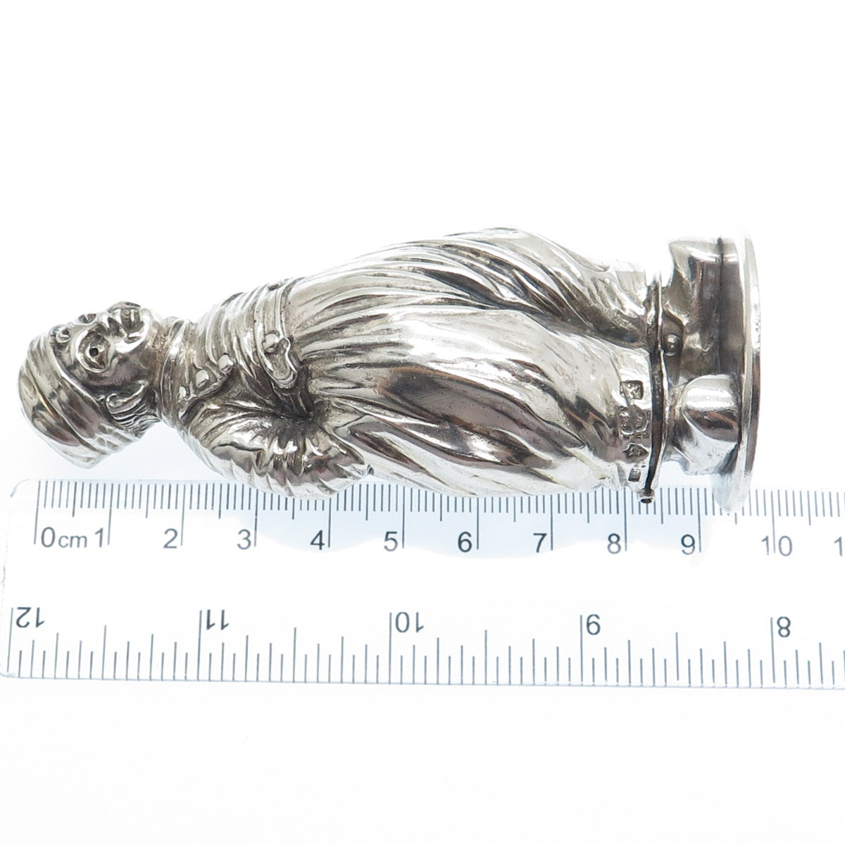 BERTHOLD HERMANN MULLER 925 Sterling Antique 1914 Dutch Boy Salt / Pepper Shaker