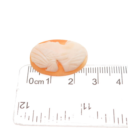 Antique Art Deco Real Carved Mother-of-Pearl Lady Cameo