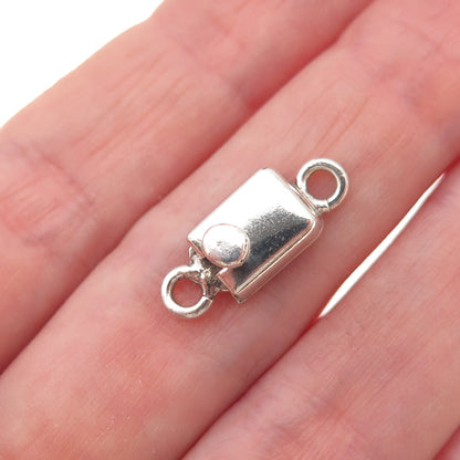 925 Sterling Silver Vintage Mexico Bracelet / Necklace Box Lock Clasp