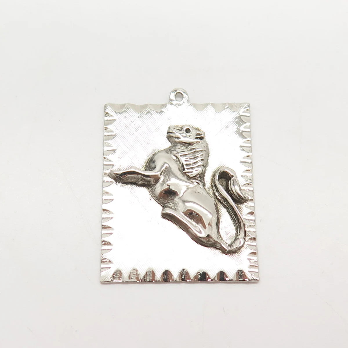 925 Sterling Silver Vintage Leo Zodiac Sign Pendant
