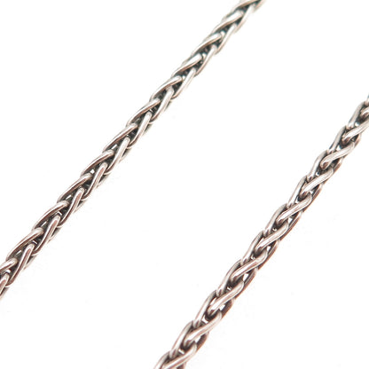 Suarti Bali 925 Sterling Silver Vintage Spiga Chain Necklace 18"