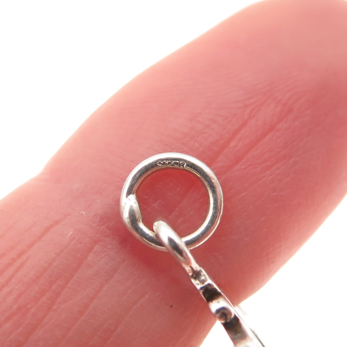 925 Sterling Silver Vintage Snowflake Oxidized Mini Charm Pendant