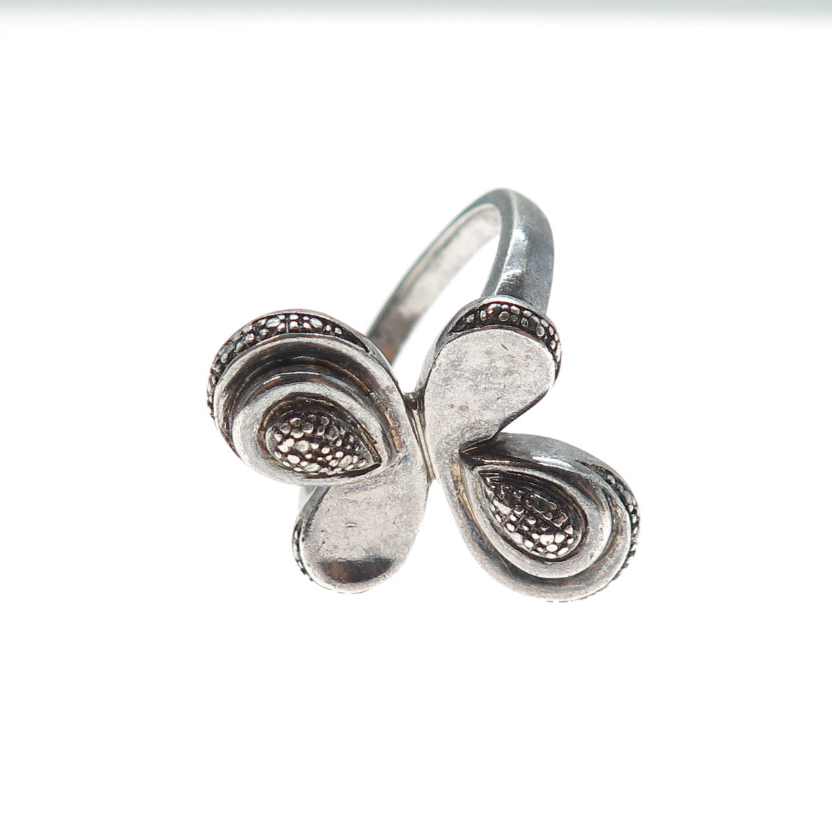 925 Sterling Silver Vintage MRB Butterfly Oxidized Ring Size 9.5