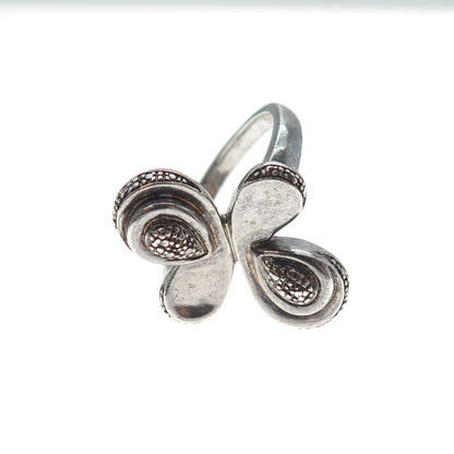 925 Sterling Silver Vintage MRB Butterfly Oxidized Ring Size 9.5
