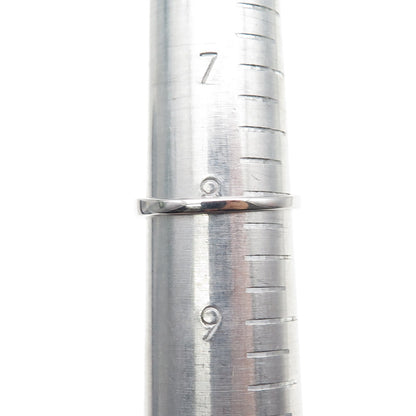 925 Sterling Silver Real Round-Cut Diamond Fleur de Lis Ring Size 8