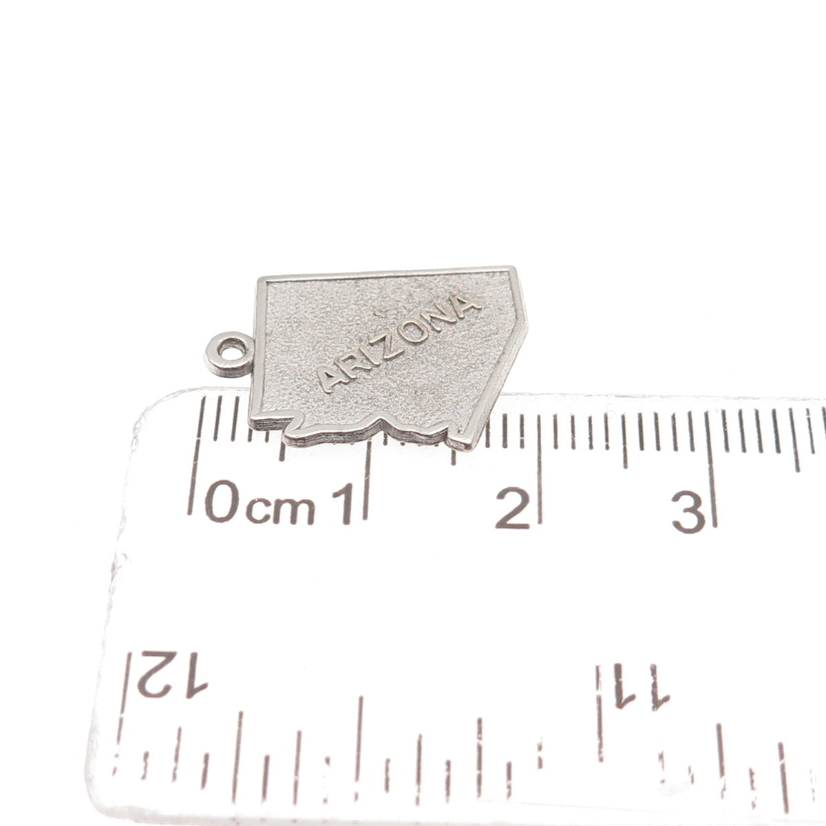 Rembrandt RQC 925 Sterling Silver Vintage Arizona State Map Mini Charm Pendant