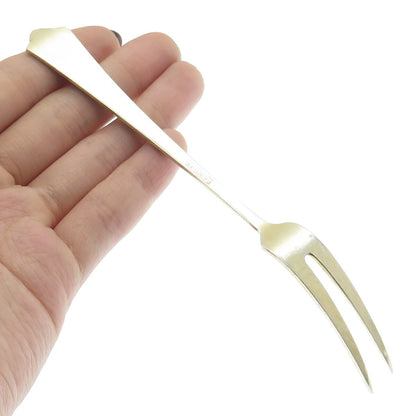 DAVID ANDERSEN 925S Sterling Silver Gold Plated Vintage Norway Enamel Lemon Fork