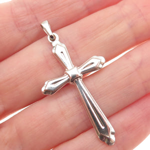925 Sterling Silver Vintage Cross Charm Pendant